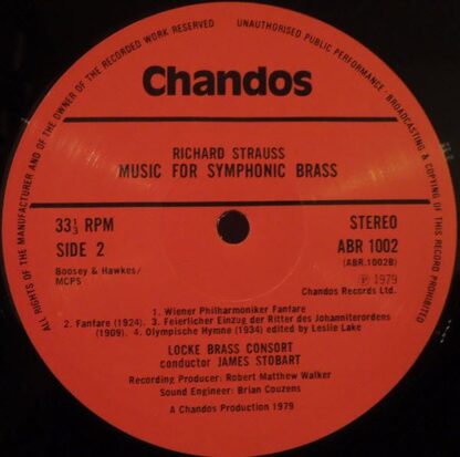 Chandos ABR 1002 - Richard Strauss, Locke Brass Consort, James S - Image 5
