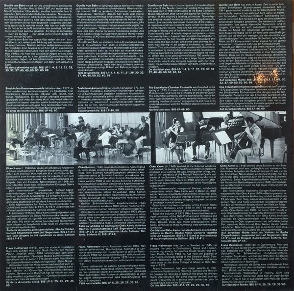 BIS LP-64 - Aulis Sallinen - Chamber Music II For Alto Flute And - Image 2