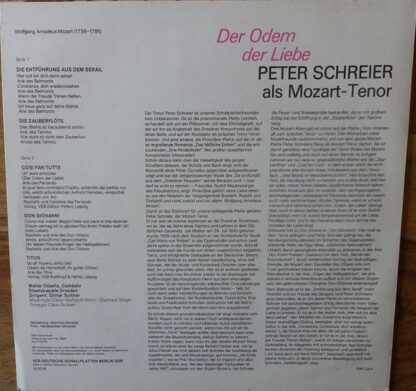 Eterna 8 25 772 - Peter Schreier, Staatskapelle Dresden, Otmar S - Image 2