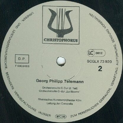 Christophorus SCGLX 73 920 - Georg Philipp Telemann, Rheinisches - Image 4