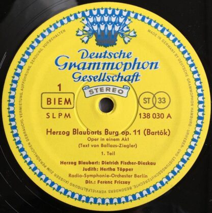 Deutsche Grammophon 138 030 SLPM - Béla Bartók - Herzog Blaubart - Image 3