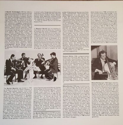 Hungaroton SLPD 12686 - Franz Schubert, Bartók Quartet, Miklós P - Image 5