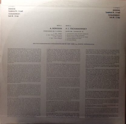 Philips A 01160 L - Alexander Borodin, Pyotr Ilyich Tchaikovsky, - Image 2