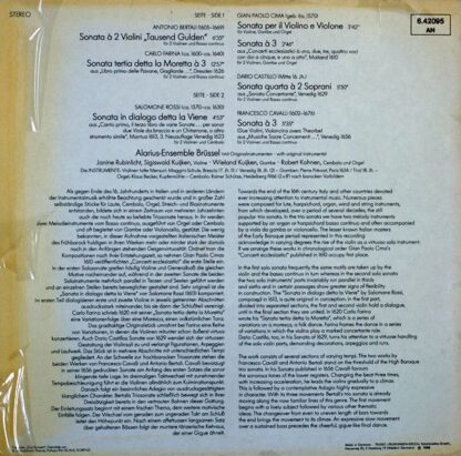 Telefunken 6.42095 AN - Antonio Bertali, Carlo Farina, Salomone - Image 2