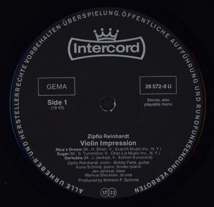 Intercord 26 572-8 U - Zipflo Reinhardt - Violin Impression - Image 3