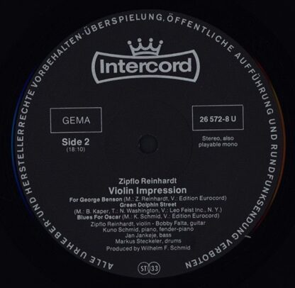 Intercord 26 572-8 U - Zipflo Reinhardt - Violin Impression - Image 4