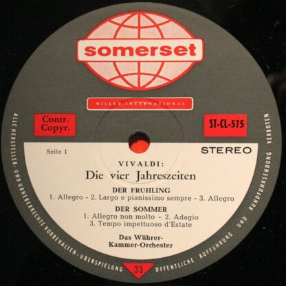 Somerset ST-CL-575 - Antonio Vivaldi, Das Wührer-Kammerorchester - Image 3
