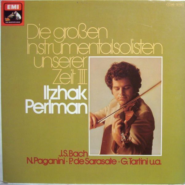 His Master's Voice 1 C 049-02 702 - Itzhak Perlman, Johann Sebas