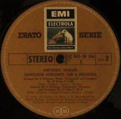 His Master's Voice 1C 063-28 266 - Antonio Vivaldi, Orchestre De - Image 3