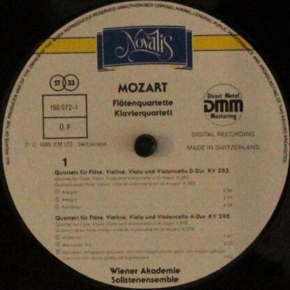 Novalis 150 072-1 - Wolfgang Amadeus Mozart, Solistenensemble De - Image 3