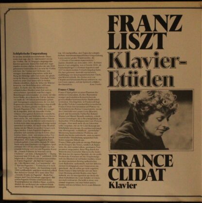 Bellaphon EA 27 015 - Franz Liszt, France Clidat - Klavier-Etüde - Image 3