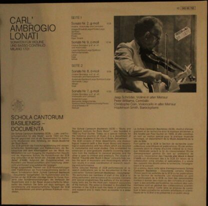 Deutsche Harmonia Mundi 1C 065-99 760 - Carlo Ambrogio Lonati, J - Image 2