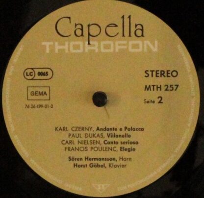 Thorofon Capella MTH 257 - Lennox Berkeley - Trio For Horn, Viol - Image 5