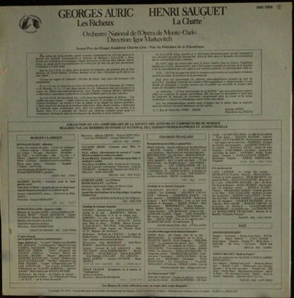 Guilde Internationale Du Disque SMS 2958 - Georges Auric, Henri - Image 2