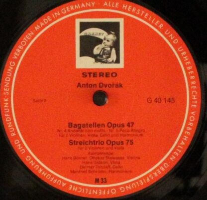 Garnet G 40145 - Antonín Dvořák - Terzette Opus 74 Und 75 / Baga - Image 4