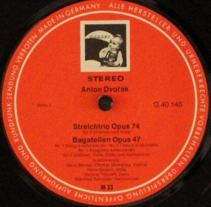 Garnet G 40145 - Antonín Dvořák - Terzette Opus 74 Und 75 / Baga - Image 3