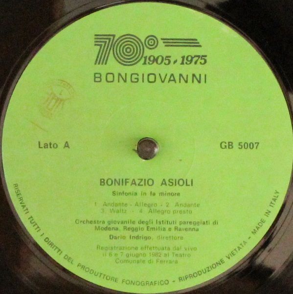 Bongiovanni GB 5007 - Bonifazio Asioli, Vincenzo Legrenzio Ciamp - Image 3