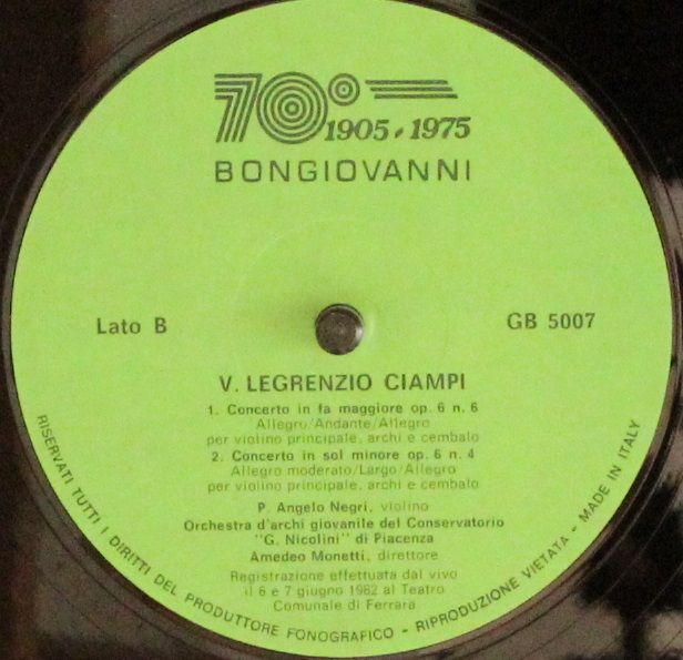 Bongiovanni GB 5007 - Bonifazio Asioli, Vincenzo Legrenzio Ciamp - Image 4