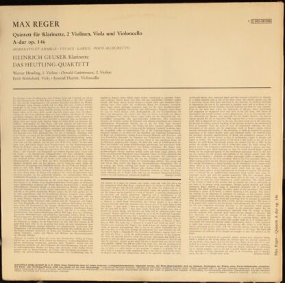 EMI Electrola 1 C 063-28 506 - Max Reger, Heinrich Geuser, Heutl - Image 2