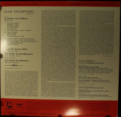 Christophorus-Verlag GmbH SFGLP 78166 - Igor Stravinsky - Geschi - Image 2
