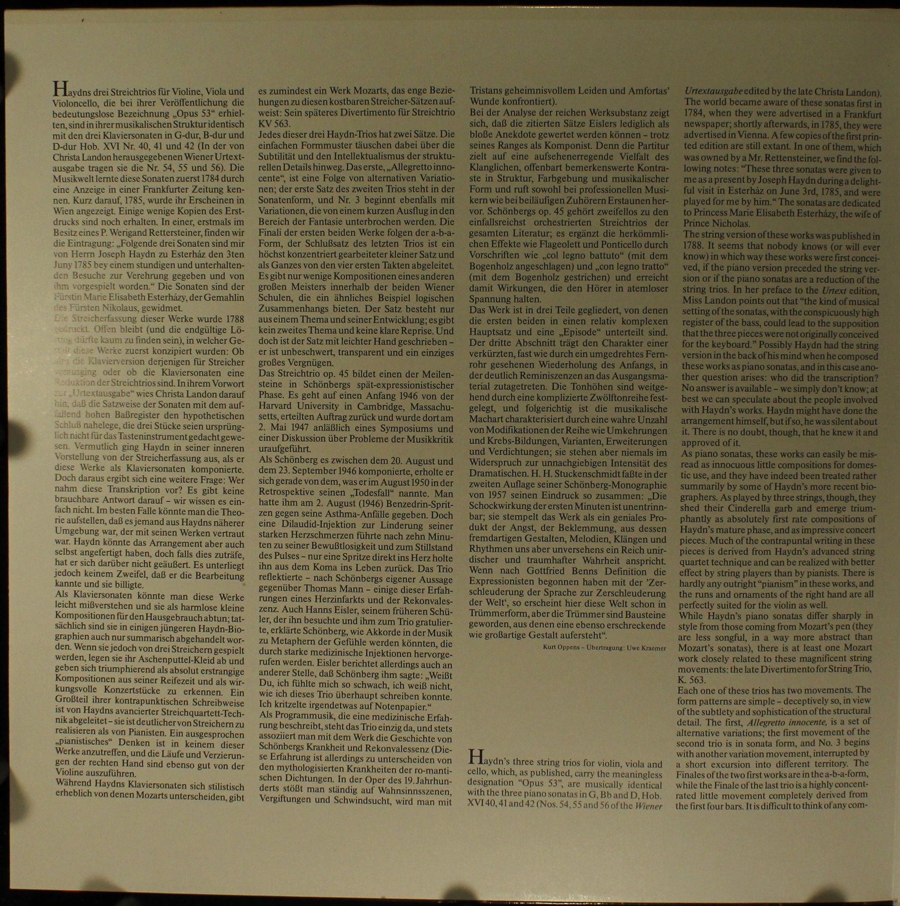 Telefunken 6.42615 - Joseph Haydn, Arnold Schoenberg, Los Angele - Image 2