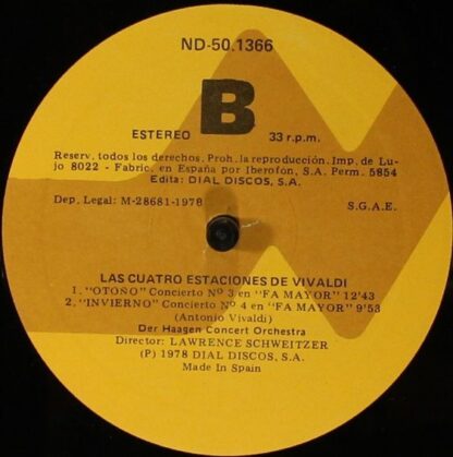 Nevada N.50.1366 - Antonio Vivaldi - Las Cuatro Estaciones - Image 3