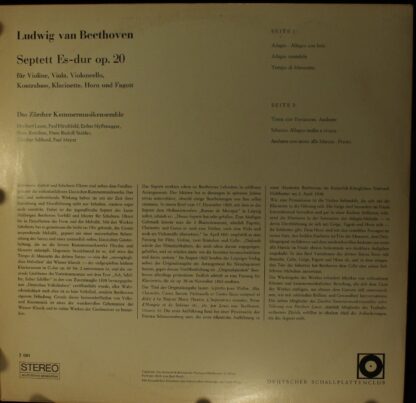 Deutscher Schallplattenclub J 081 - Ludwig van Beethoven, Kammer - Image 2