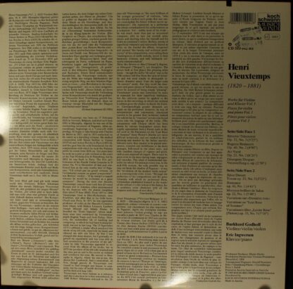Koch Schwann Musica Mundi LP 110 042 FA - Henri Vieuxtemps, Burk - Image 2