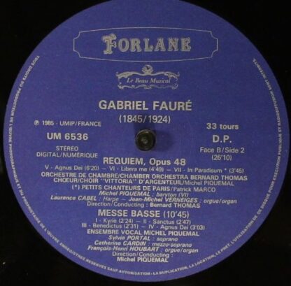 Forlane UM 6536 - Gabriel Fauré, Orchestre de Chambre Bernard Th - Image 6