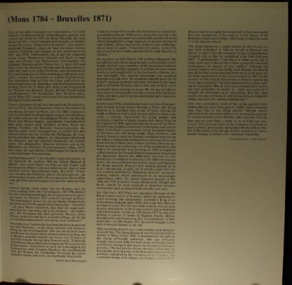 Musique en Wallonie MW 80007 - François-Joseph Fétis, Quatuor De - Image 3