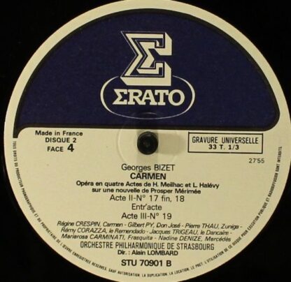 Erato STU 70900 à 902 - Georges Bizet, Régine Crespin, Orchestre - Image 6