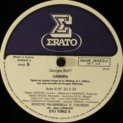 Erato STU 70900 à 902 - Georges Bizet, Régine Crespin, Orchestre - Image 7