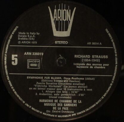 ARION ARN 336019 - Richard Strauss - Intégrale Des Oeuvres Pour - Image 7