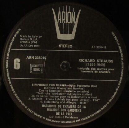 ARION ARN 336019 - Richard Strauss - Intégrale Des Oeuvres Pour - Image 8