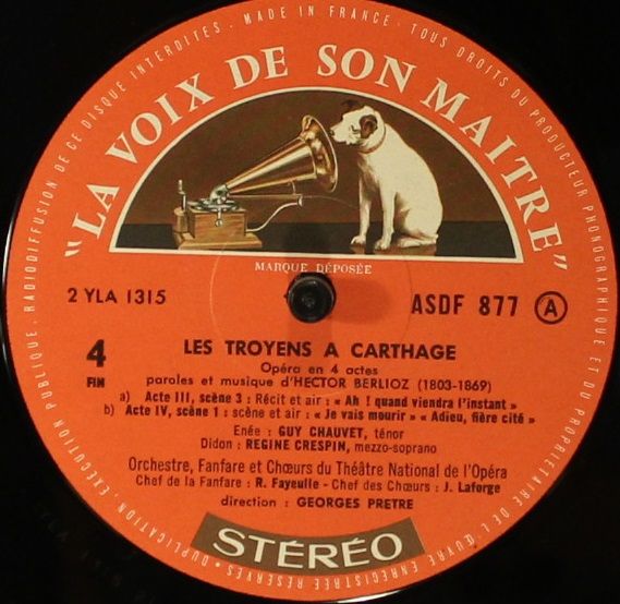 La Voix De Son Maître ASDF 876 - Hector Berlioz, Régine Crespin, - Image 6