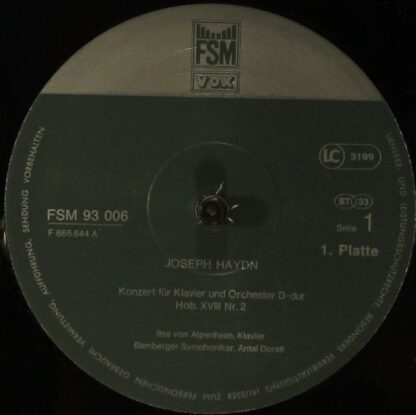 FSM 93 006 - Joseph Haydn, Ilse von Alpenheim, Bamberger Symphon - Image 8