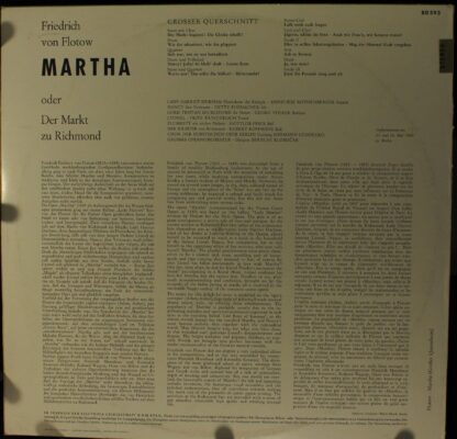 Odeon STO 80 593 - Friedrich von Flotow - Martha (Grosser Quersc - Image 2