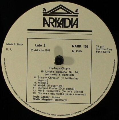 Arkadia NARK 101 - Leyla Gencer, Nikita Magaloff - 19 Liriche Op - Image 8