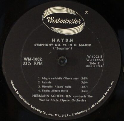 Westminster WM-1002 - Joseph Haydn, Orchester Der Wiener Staatso - Image 7