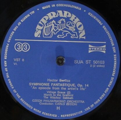 Supraphon SUA ST 50103 - Hector Berlioz, The Czech Philharmonic - Image 4