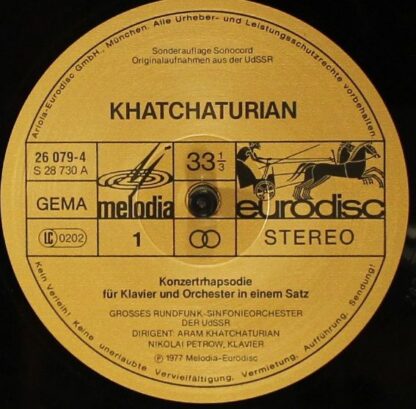 Eurodisc 26 079-4 - Aram Khatchaturian, Nikolai Petrov, Karina G - Image 4