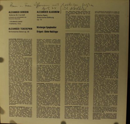 Colosseum COLOS SM 543 - Alexander Borodin, Alexander Tcherepnin - Image 2