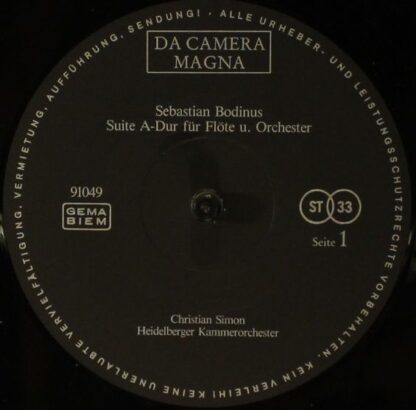 Da Camera Magna SM 91049 - Sebastian Bodinus, Christian Simon (2 - Image 3