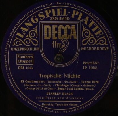 DECCA LF 1055 - Stanley Black & His Orchestra - Tropische Nächte - Image 3