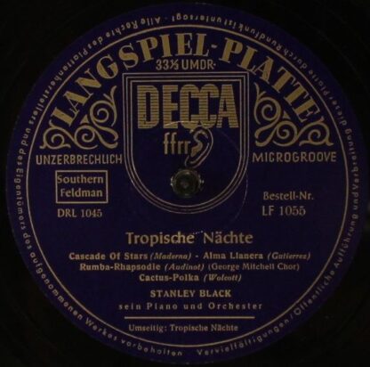 DECCA LF 1055 - Stanley Black & His Orchestra - Tropische Nächte - Image 4