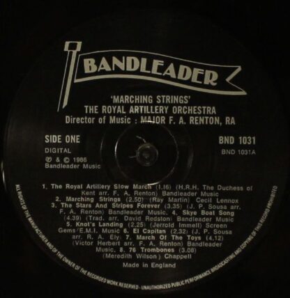 Bandleader BND 1031 - The Royal Artillery Orchestra - Marching S - Image 4