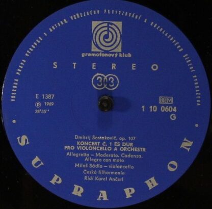 Supraphon 1 10 0604 - Arthur Honegger, Dmitri Shostakovich, Milo - Image 4