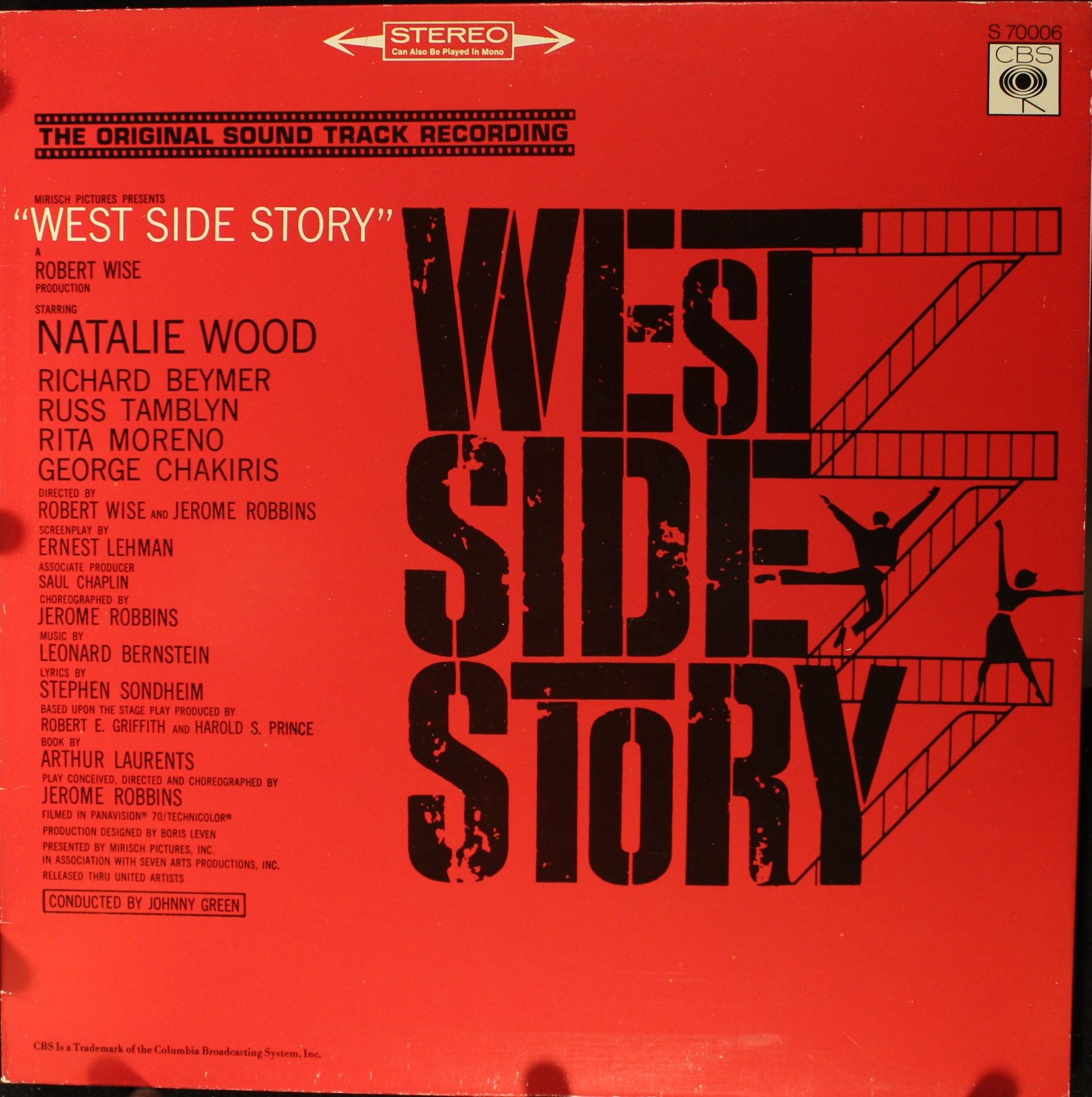 CBS S 70006 - Leonard Bernstein - West Side Story (The Original - Image 2