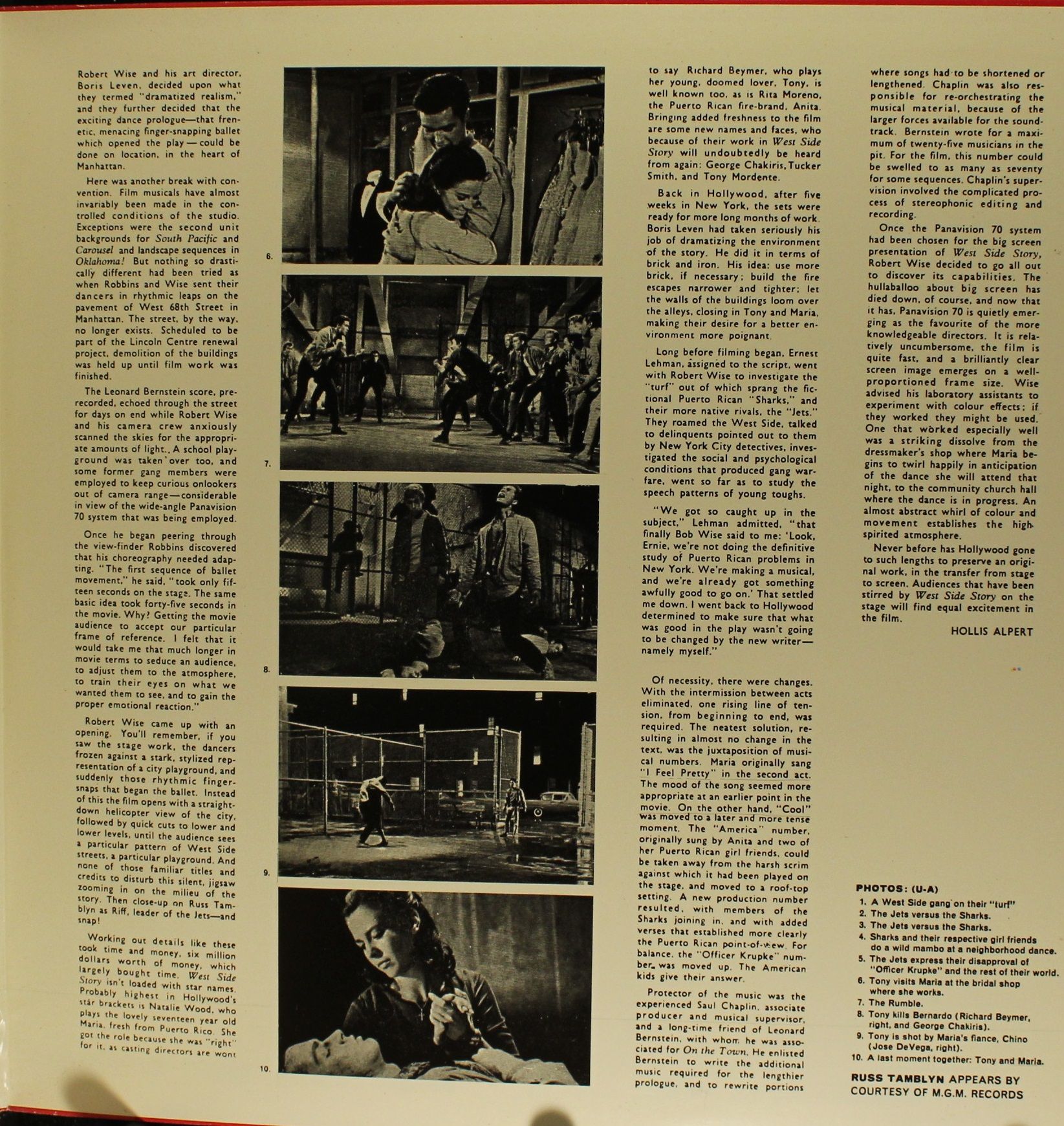 CBS S 70006 - Leonard Bernstein - West Side Story (The Original - Image 3