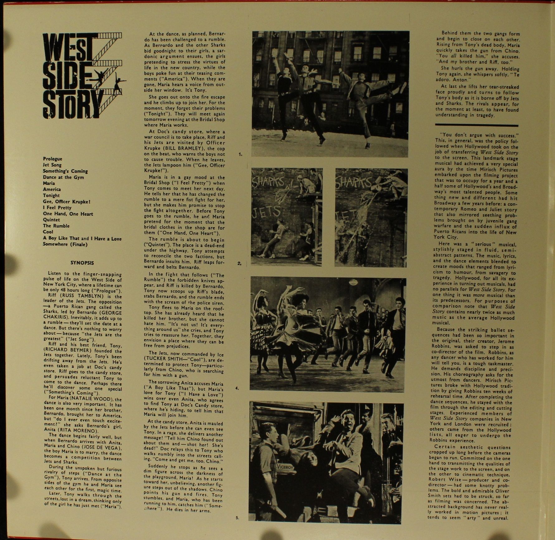 CBS S 70006 - Leonard Bernstein - West Side Story (The Original - Image 4